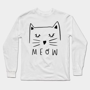 Meow Cat Long Sleeve T-Shirt